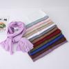 Bufanda de Algodón de Bambú para Otoño e Invierno, Bufanda Larga de Color Sólido con Bordes Deshilachados, Chal para Mujer, Pañuelo de Cabeza al por Mayor