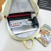 Mochila transparente estilo japonés ins de dibujos animados linda nueva, bolsa escolar de gran capacidad, mochila simple para estudiante de secundaria