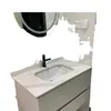 Juego de gabinete de baño nórdico, moderno y simple, con lavabo cerámico integrado para lavarse las manos y la cara, juego de tocador de baño