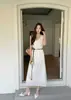 Vestido Chaleco sin Mangas para Mujer, Nuevo Estilo Caliente Verano 2026, Impresionante Vestido Largo con Cinturón para Vacaciones en la Costa