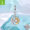 Yinziyun Original Prata Esterlina S925 Banhado a Ouro Pingente Acessórios de Joias Transfronteiriço Coração Abelha Pulseira DIY Contas