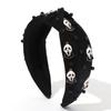 Otoño e invierno 2024 nuevo transfronterizo diadema de Halloween accesorios de fantasma de diablo negro tendencia viento oscuro accesorios para el cabello de vacaciones