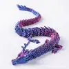 Dragão Chinês Famoso na Internet Impresso em 3D Dragão Chinês Dragão Chinês Mais Vendido Figura de Dragão Chinês Boneca Articulada Colecionável Infantil Presente para Vendas de Barraca