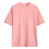 Camiseta de algodón pesado de 240 g de triple aguja, talla europea, doble hilo, hombro caído pequeño, corte holgado, cuello redondo, camiseta transfronteriza europea y americana, logotipo para hombre
