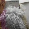 Felpa de Lana de Playa de Alta Imitación, Pelo de Cabra de Piel Artificial, Mechón Enrollado, Tela de Felpa para Juguetes de Pelo Rizado