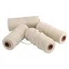 Pantalones lisos cintura elástica banda elástica de 0,6 cm cuerda de algodón fina venta al por mayor cinta de sarga espiga cinta de tracción modelado