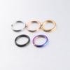 Llavero de acero inoxidable espejo 2.5 * 25 mm tamaño multiespecificación anillo anillo plano llavero accesorios de joyería DIY
