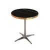 Café Minimalista Italiano Sillas de Moda Barra de Lounge Estilo Americano Mesa Redonda Pequeña Restaurante Temático Mesas y Sillas Vintage de Alta Gama