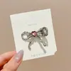 Pinzas florales para el pelo estilo coreano para mujer, pinzas laterales elegantes y exquisitas, pasadores de lazo lindos, pasadores de colores al por mayor