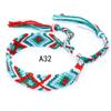 Pulseras Tejidas de Venta Caliente Europeas y Americanas, Pulseras de Amistad Arcoíris Hechas a Mano Estilo Étnico Nepalí, Joyería al por Mayor
