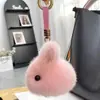 Mochila de Coelho de Pelo Sintético de Visão, Pingente de Pelúcia, Boneca Coelho de Jade Pequena, Pingente para Chaveiro de Carro, Pingente de Coelho Mini