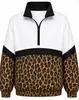 Chamarra Cortavientos Pullover a Cuadros Bloque de Color con Cuello Alto y Media Cremallera Streetwear para Hombres y Mujeres Holgada Delgada Resistente al Viento Fuente Mayorista