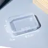Caixa de Armazenamento Caixa Quadrada Pequena Caixa Quadrada de Plástico Transparente Caixa Quadrada Pequena Caixa de Fones de Ouvido Caixa de Armazenamento de Joias Caixa para Peças Pequenas
