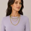Collar multicapa de cadena de aleación de aluminio para mujer, joyería transfronteriza europea y americana, estilo punk, estilo retro exagerado, estilo hip hop