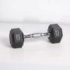 Mancuernas hexagonales fijas con revestimiento de goma para gimnasio, uso doméstico y comercial, peso de kg, equipo de fitness con mancuernas