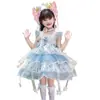 Vestido de Princesa para Niña Verano Nuevo Jardín de Monet Hada de las Flores Lolita Cumpleaños de Niños Vestido Elegante Vestido