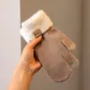 Nuevos Guantes de Lana Tejida Cálidos para Mujer, Engrosados para Otoño e Invierno, Guantes a Prueba de Frío para Ciclismo, Compatibles con Pantalla Táctil para Mujeres en Invierno