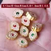 Gradiente Agujero Pasante Goteo de Aceite Tejido Hecho a Mano DIY Accesorios para Joyería Mariposa Flor de Loto Pulsera Collar Colgante Materiales Venta al por Mayor