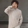 Roupa de Baixo Infantil Masculina Primavera e Outono 2026 Novo Estilo Camada Base Versátil Elegante Manga Longa Estilo Coreano Casual Tendência Roupa Interna