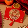 [Wang Zheng] 2025 Envelope Vermelho com Caractere da Sorte Dourado Tecido Novo Modelo Envelope de Dez Mil Yuan Envelope de Dinheiro da Sorte para o Ano Novo Dez Mil Yuan Dinheiro da Sorte