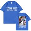 Camiseta con estampado divertido para estación independiente de Amazon TAYLOR SWIFT Hombres y mujeres europeos y americanos casual manga corta venta al por mayor