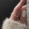 Anel de Dedo Indicador de Design Nicho Estilo Xiaohongshu com Anel de Diamante, Alto Padrão, Luxo Leve e Simples Anel Feminino Anel de Dedo Indicador