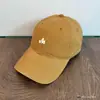 Gorra de Béisbol Retro Japonesa Sencilla Bordada con la Letra m con Hebilla de Cuero Ajustable, Gorra Lavada de Color Sólido con Visera de Pato, Versátil para Parejas