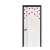 Cortina de porta de morango puro com divisória de vento pendurada estilo princesa para sala de casamento quarto cortina de quebra para casa meninas coração cortina de porta