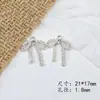 Acessórios de Pingente Pequeno de Liga Metálica Estilo Coreano com Resina Incrustada Corte a Laser Forma Irregular Acessórios para Joias DIY Brincos Colares Materiais