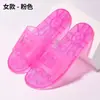 Sandalias de cristal para pareja, sin resbalones, para uso en verano en el baño, la ducha y en casa; Sandalias de plástico de moda con suela gruesa para el verano