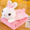 Edredón de almohada de dibujos animados dos en uno, manta de siesta de doble uso, cojín de sofá, edredón de aire acondicionado de oficina, regalo