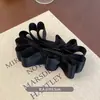 Pinza para el Cabello Negra con Lazo Estilo Francés para Mujer, Pinza para el Cabello de Alta Gama Estilo Coreano 2025 Nueva en la Parte Trasera de la Cabeza, Pinza de Tiburón para el Cabello