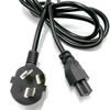 Cable de alimentación para portátil 1.5 m estándar nacional de tres orificios cola de ciruela enchufe Mickey adaptador cable de alimentación