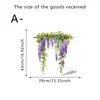 Pegatinas de pared de plantas artificiales transfronterizas, autoadhesivas, para decoración de pared de fondo de sala de estar y dormitorio, acogedoras pegatinas de plantas verdes de girasol y flor de glicinia