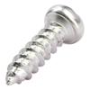 Tornillo Autorroscante de Acero Inoxidable 304, Cabeza Plana Triangular, Tornillo de Cabeza Redonda Triangular, Tornillo de Punta Triangular Antirrobo M2.6-M4