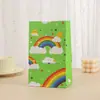 Bolsa de Regalo de Graduación Arcoíris Empaque de Boca Plana Dibujos Animados Día del Niño Fiesta Bolsa para Empacar Dulces Bolsa de Papel para Regalo de Cumpleaños