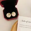 [Tratamento de Liquidação] Brincos Prata Antigos Estilo Francês Retro Flor Metálica Nicho para Mulheres
