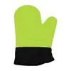 Guantes Aislantes de Calor de Silicona Amazon Transfronterizos, Guantes Antiescaldaduras Específicos para Horno y Microondas, Estilo Corto con Forro de Algodón, Guantes para Hornear