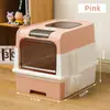Amazon explosiones caja de arena para gatos extragrande cajón totalmente cerrado inodoro para gatos a prueba de salpicaduras desodorante fabricantes mayoristas