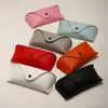 25 Novos Modelos 302 Estojo para Óculos com Botão de Pressão Padrão Lichia Pequena, Estojo Resistente à Pressão para Óculos de Sol, Bolsa Macia, Pode Ser Impresso com Lo