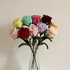 Direto do fabricante: Palitos torcidos de rosa e hibisco, flores acabadas em várias cores, buquês de presente para Dia dos Namorados e aniversários para namorada