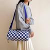 Bolso de Nylon Nuevo para Mujer 2025, Elegante Bolso de Hombro a Cuadros para Niña, Bolso Cruzado de Moda para Estudiante, para Mujer