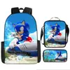 Mochila Escolar Transfronteriza Niña Sónica Dibujos Animados Bolsa Infantil Mochila Escolar para Niño Mochila de Jardín de Infancia Traje
