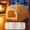Nido para Mascotas Cálido Cortavientos de Otoño e Invierno Transfronterizo Cama para Perro Dopamina Casa Curva Portátil Nido para Gato Cama para Perro Bichón Venta al por Mayor