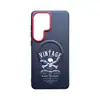 Adequado para Capa de Celular Samsung S26Ultra, Capa Protetora Pintada S25Edge, 25U Sucção Magnética S24Ultra Couro S26+