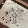 Rinestones para Uñas con Mosaico de Gota de Agua de Circonita Brillante, Base Plana, Estilo Ins de Moda, Lujo de Alta Gama, Rinestones para Uñas de Año Nuevo