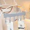 Perchero Plegable Portátil con Pinza para Colgar Calcetines y Ropa Interior Almacenamiento Artefacto para Secar Ropa Perchero de Viaje