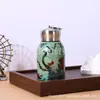 Taza Térmica Mini Chubby con Estampado de Tendencia Nacional, Taza Térmica Portátil Ecológica para Mujer, Elegante Taza de Bolsillo Mate