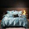 Capa de Edredom Jacquard Cetim de Luxo Leve Espessa Estilo Europeu Capa de Edredom Estilo Corte para Cama de Casal Suprimentos de Topo Liquidação