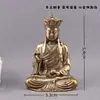 Latón Puro Ksitigarbha Buda Tang Seng Tang Sanzang Decoración del Hogar Artículo Vintage Escritorio de Oficina Mascota de Té Adorno Artesanal